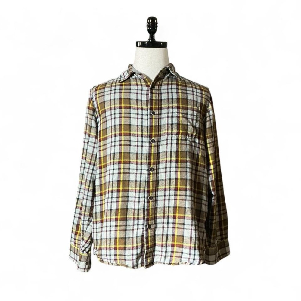 Marmot Men Flannel Shirt Long Sleeve Plaid Button Up Casual Outdoor M